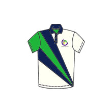 Load image into Gallery viewer, Polo - Diagonal colour blocked